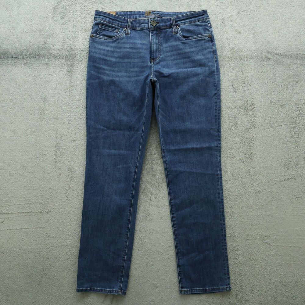 KUT from the Kloth Jeans Women's Size 10 Mid-Rise Straight Denim 30.5" Inseam